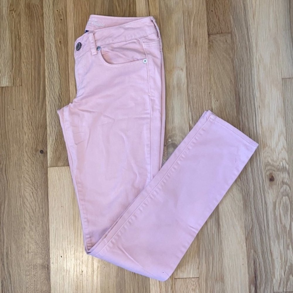 Pink American Eagle Skinny Jeans